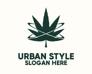 Green Cannabis Orbit Logo