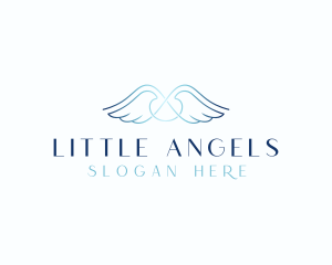 Memorial Angel Wings logo design