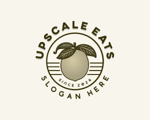 Organic Pear Fruit logo design