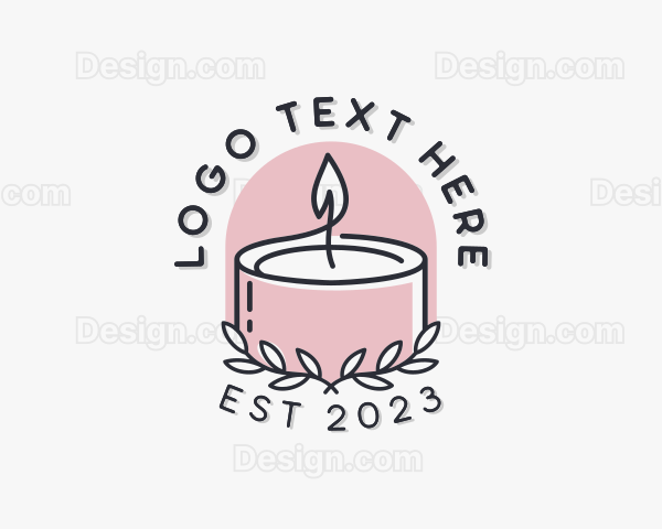 Candle Wax Wreath Logo