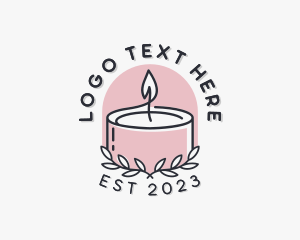 Candle Wax Wreath Logo