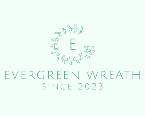 Flower Wreath Wedding Planner logo design