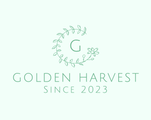 Flower Wreath Wedding Planner logo design