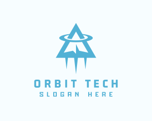 Airplane Travel Orbit logo design