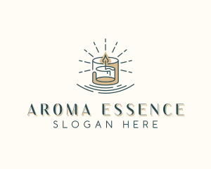 Spa Scented Candle logo design