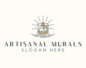 Spa Scented Candle logo design