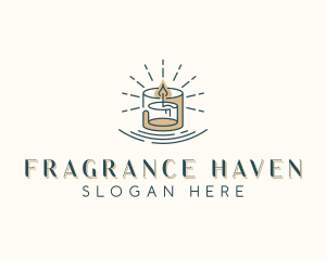 Spa Scented Candle logo design