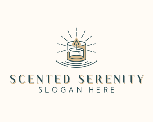 Spa Scented Candle logo design