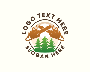 Tree Logging Chainsaw logo