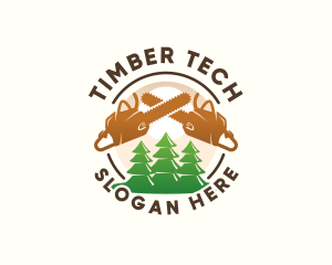 Tree Logging Chainsaw logo