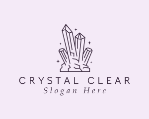 Deluxe Gemstone Crystals logo design