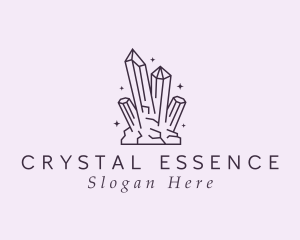 Deluxe Gemstone Crystals logo design