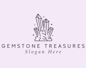 Deluxe Gemstone Crystals logo design
