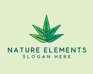 Organic Natural Leaves  logo design