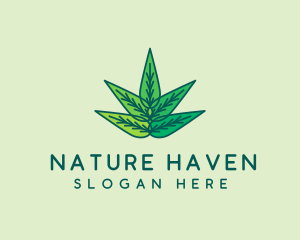 Organic Natural Leaves  logo design