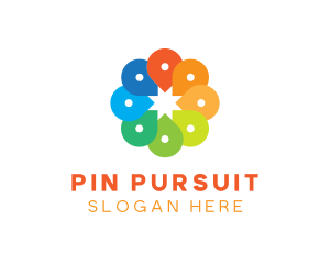 Creative Color Location Pins logo