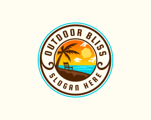 Sunset Beach Resort logo design