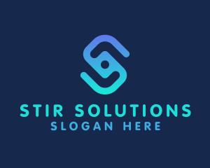 Digital Agency Letter S logo design