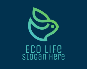 Eco Friendly Rabbit  logo design