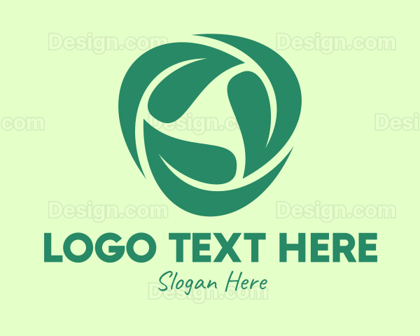 Green Eco Leaves Logo