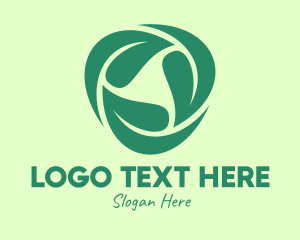 Green Eco Leaves logo