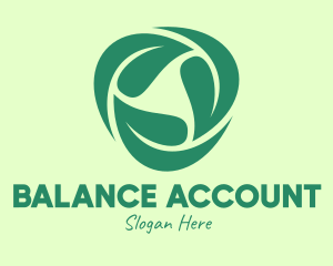 Green Eco Leaves logo design