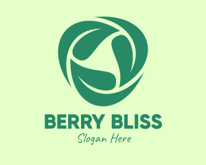 Green Eco Leaves logo design