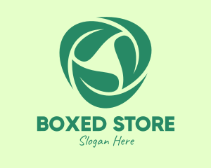 Green Eco Leaves logo design