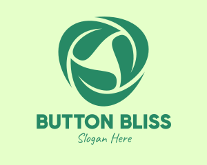 Green Eco Leaves logo design