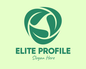 Green Eco Leaves logo design