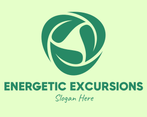 Green Eco Leaves logo design