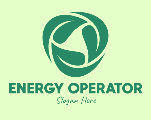 Green Eco Leaves logo design