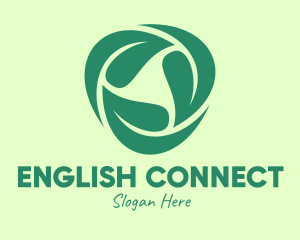 Green Eco Leaves logo design