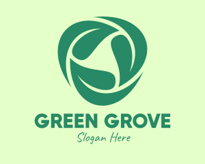 Green Eco Leaves logo design