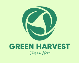 Green Eco Leaves logo design