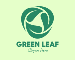 Green Eco Leaves logo design