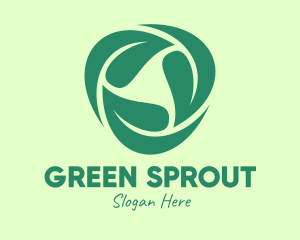 Green Eco Leaves logo design