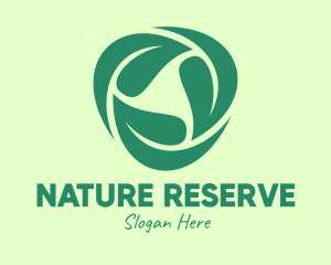 Green Eco Leaves logo design