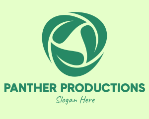 Green Eco Leaves logo design