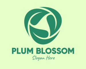 Green Eco Leaves logo design