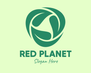 Green Eco Leaves logo design