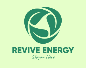 Green Eco Leaves logo design