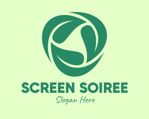 Green Eco Leaves logo design