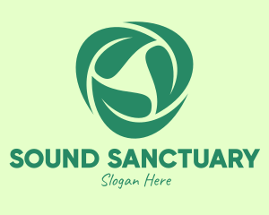 Green Eco Leaves logo design