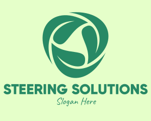 Green Eco Leaves logo design