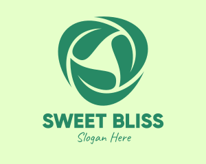 Green Eco Leaves logo design