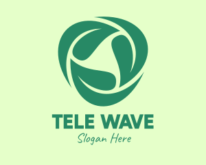 Green Eco Leaves logo design