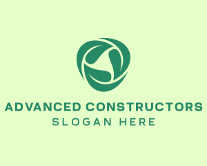 Green Eco Leaves logo design