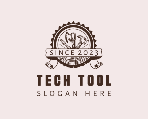 Carpentry Tools Badge logo