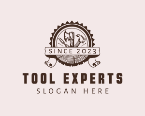 Carpentry Tools Badge logo